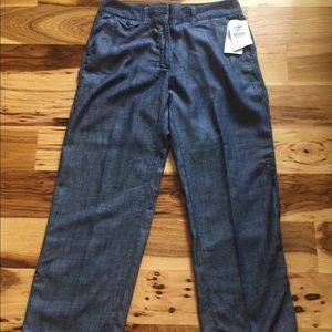 LLBean lightweight linen blend pants. Size 12. NWT